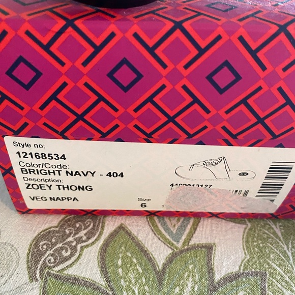 Tory Burch Navy Sandals - Picture 5 of 6